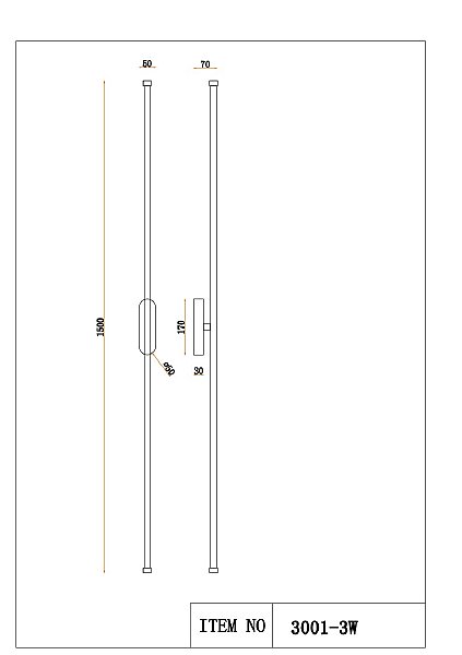 Настенный светильник Reed 3001-3W