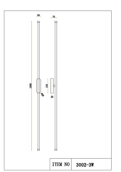 Настенный светильник Reed 3002-3W