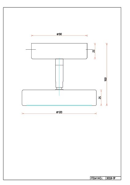 Светильник потолочный Atma 3059-1P