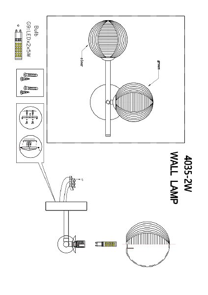 Настенное бра Infilato 4035-2W