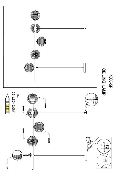 Подвесная люстра Infilato 4035-5P