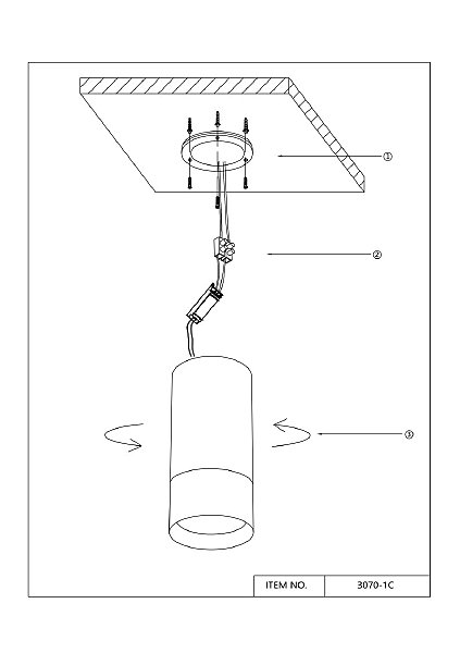 Накладной светильник Naram 3070-1C