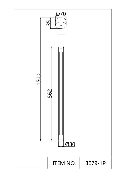 Светильник подвесной Lamba 3079-1P