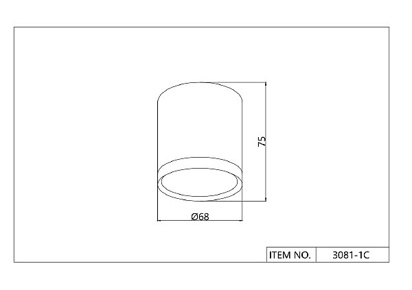 Накладной светильник Baral 3081-1C
