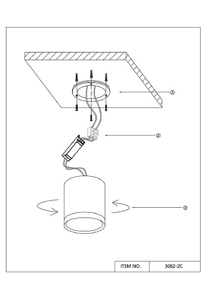 Накладной светильник Baral 3082-2C