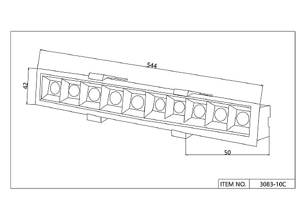 Встраиваемый светильник Roshni 3083-10C