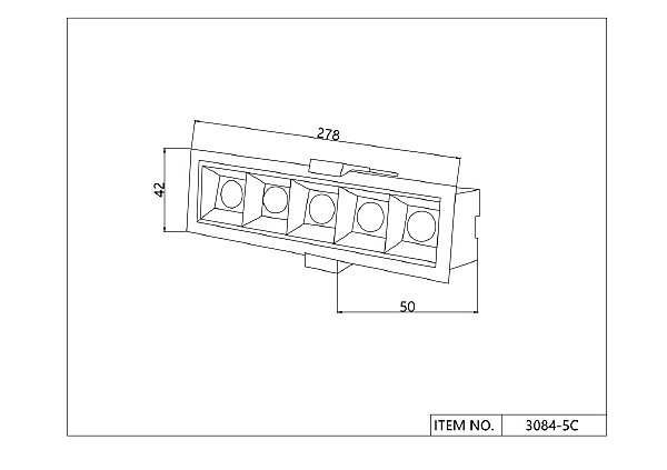 Встраиваемый светильник Roshni 3084-5C