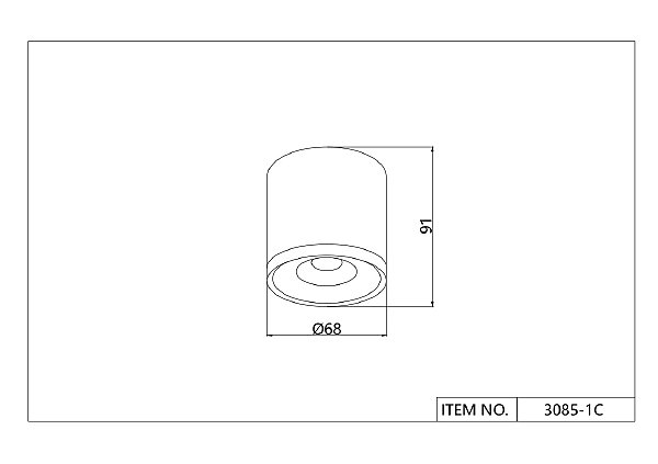 Накладной светильник Prakash 3085-1C
