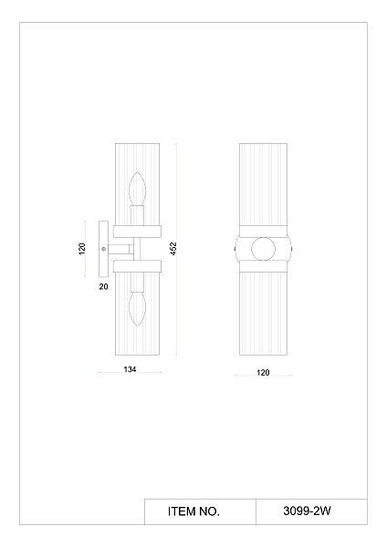 Настенное бра Radiales 3099-2W