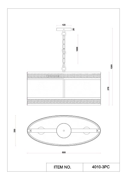 Подвесная люстра Exortivus 4010-3PC