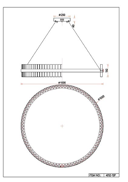 Подвесная люстра Placerat 4012-10P