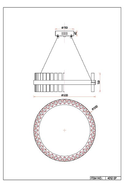 Подвесная люстра Placerat 4012-5P