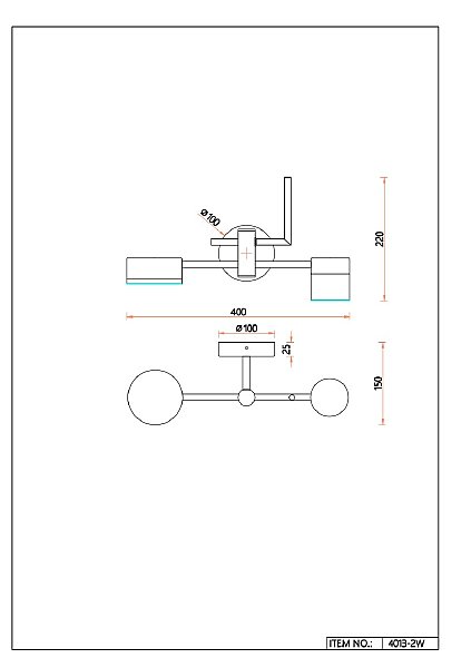 Настенное бра Modul 4013-2W