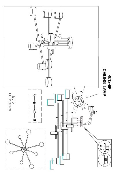 Потолочная люстра Modul 4013-8P