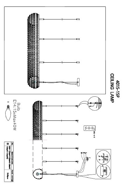 Подвесная люстра Monilibus 4015-15P
