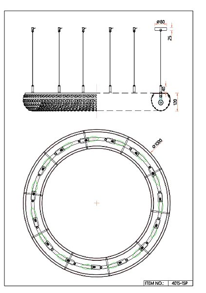 Подвесная люстра Monilibus 4015-15P