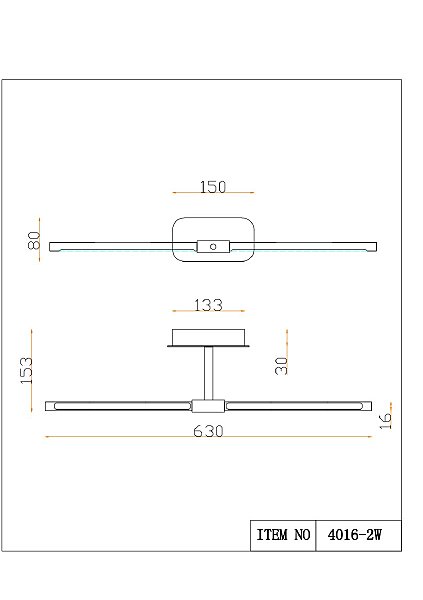 Подсветка зеркал и полок Insight 4016-2W