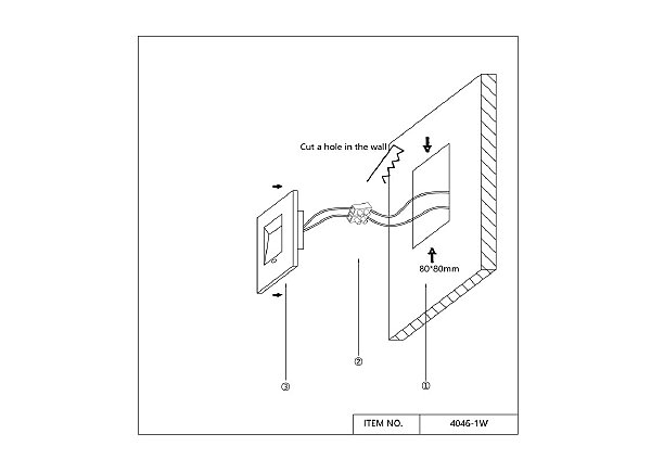 Подсветка для ступеней Nox 4046-1W