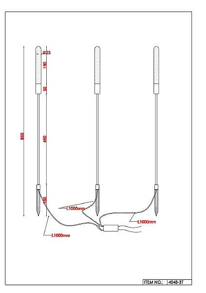 Грунтовый светильник Reedy 4048-3T