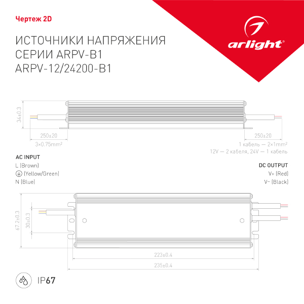 Драйвер для LED ленты ARPV 028784