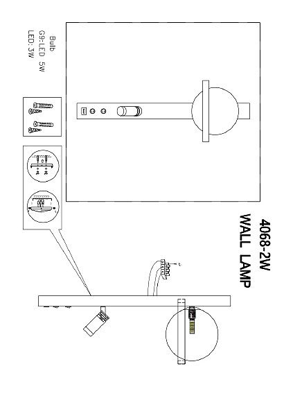 Настенный светильник Twin 4068-2W