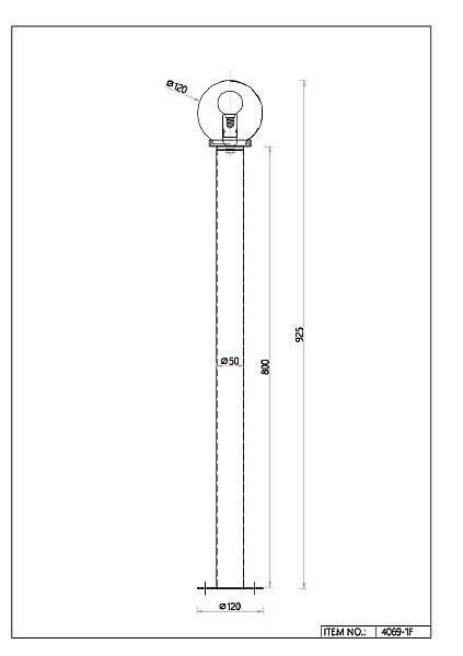 Уличный наземный светильник Ballito 4069-1F