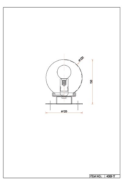 Уличный наземный светильник Ballito 4069-1T