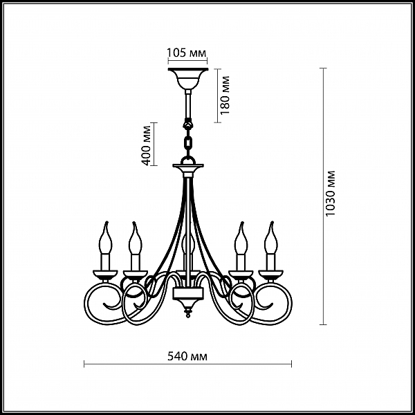 Люстра подвесная Odeon Light  SANDIA 1297/8