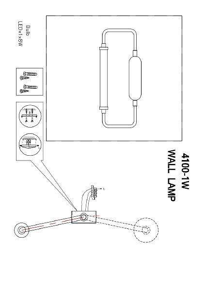 Настенный светильник Inspire 4100-1W