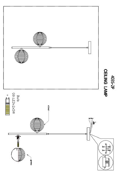 Светильник подвесной Infilato 4035-2P