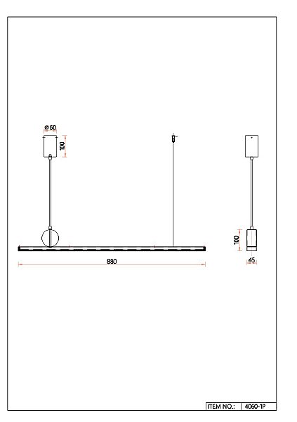 Подвесная люстра Firmato 4060-1P