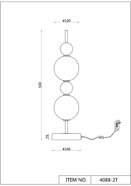 Настольная лампа Chantra 4088-2T