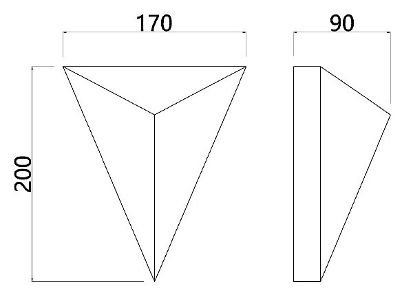 Настенный светильник Trapeze A2033AP-1WH