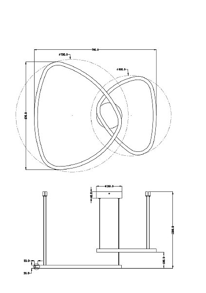 Подвесная люстра Madison A2194SP-2PB