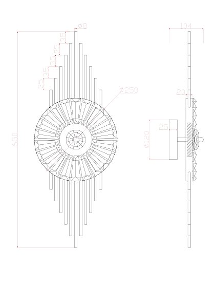 Настенное бра Almaaz A2564AP-1PB