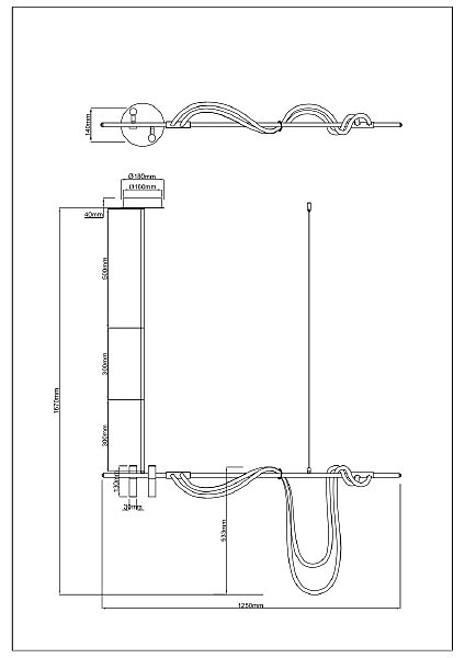 Подвесная люстра Klimt A2850SP-45BK