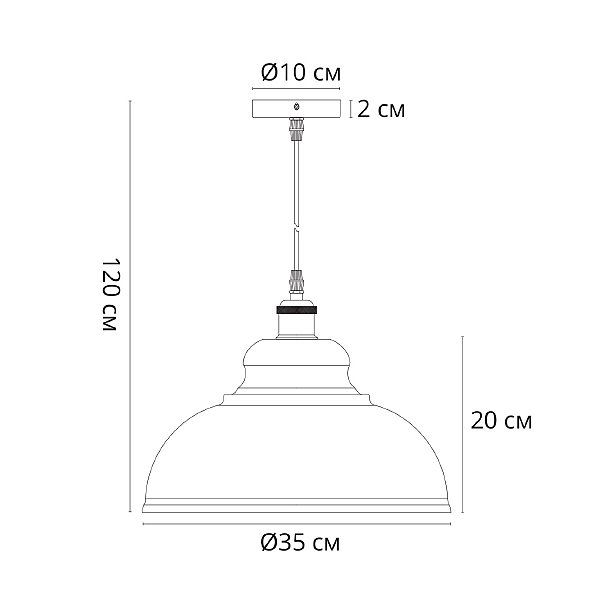 Светильник подвесной Cappello A7039SP-1BK