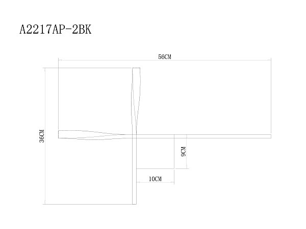 Настенный светильник Arte Lamp A2217AP-2BK