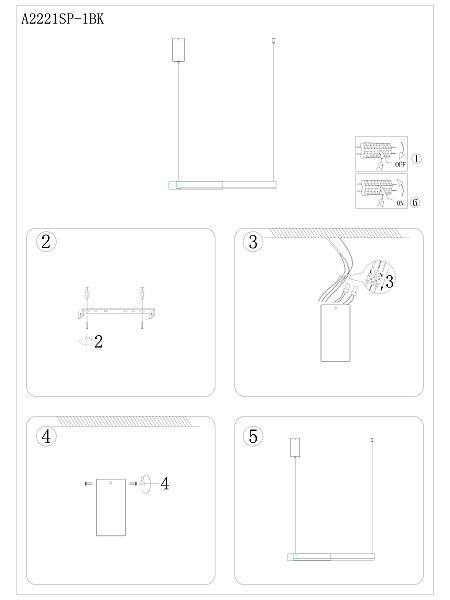 Подвесная люстра Arte Lamp A2221SP-1BR