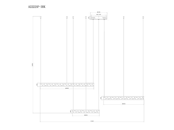 Подвесная люстра Arte Lamp A2222SP-3BK