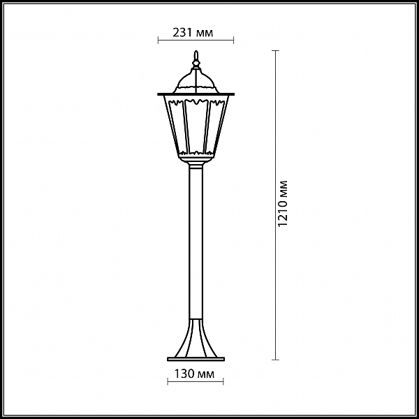 Уличный фонарный столб Odeon Light  LANO 2322/1F