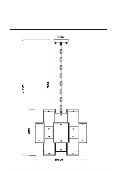 Подвесная люстра Theemin A4068LM-7SG