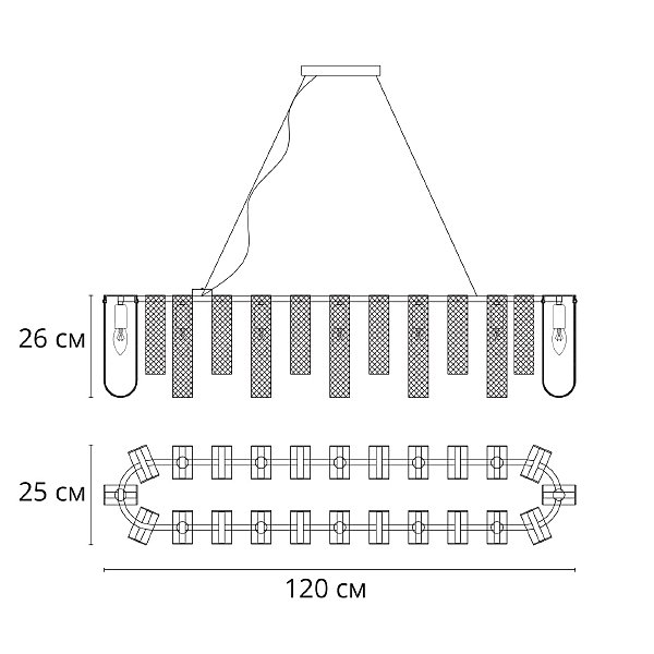 Подвесная люстра Denebola A4074SP-12CC