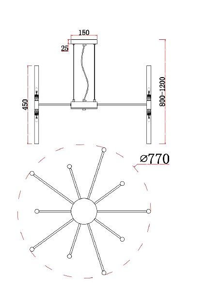 Подвесная люстра Schilf 4196-20P