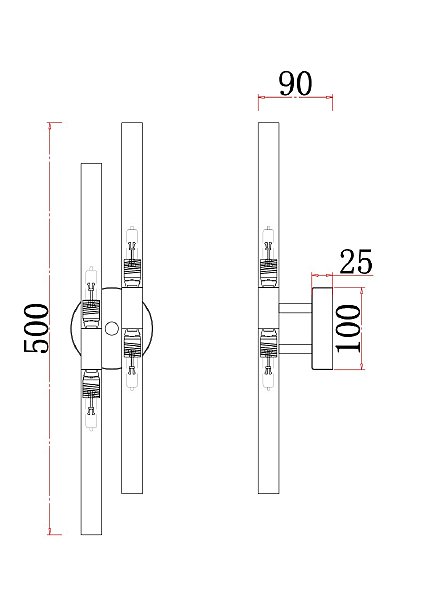 Настенное бра Schilf 4196-4W