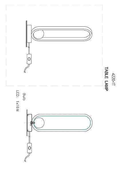 Настольная лампа Altus 4220-1T