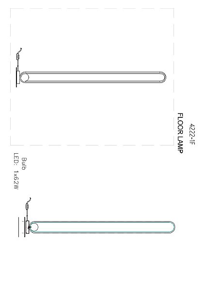 Торшер Altus 4222-1F