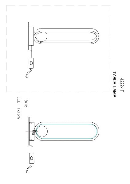 Настольная лампа Altus 4222-1T