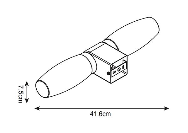 Настенный светильник Aqua-Bastone A1209AP-2BK