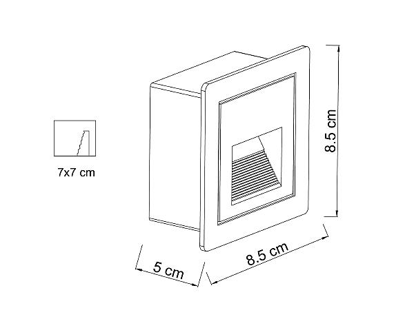 Подсветка для ступеней Piazza A7325IN-1BK